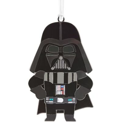 Hallmark Darth Vader metalowa ozdoba, dekoracja choinki z motywem Gwiezdnych Wojen, metalowa wisząca ozdoba, prezent na Boże Narodzenie Hallmark Darth Vader metalowa ozdoba, dekoracja choinki z motywem Gwiezdnych Wojen, metalowa wisząca ozdoba, prezent na Boże Narodzenie