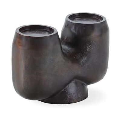 AlexandreHouse Świecznik 29 x 14 x 18 metaliczny brąz ENVEJECYD AlexandreHouse Świecznik 29 x 14 x 18 metaliczny brąz ENVEJECYD