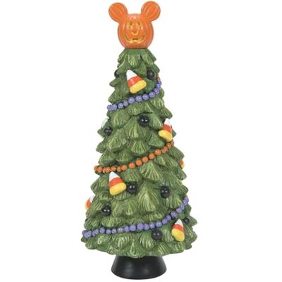 Department 56 Disney Halloween Village Accessories Pumpkintown Manor Tree Figurka, 15 cm, wielokolorowa Department 56 Disney Halloween Village Accessories Pumpkintown Manor Tree Figurka, 15 cm, wielokolorowa
