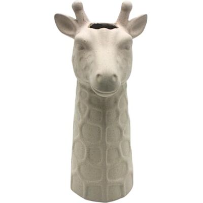 Dekohelden24 Wazon żyrafa, wazon dekoracyjny, wazon na kwiaty, wazon ceramiczny, wazon stołowy, wazon na głowę, wazon żyrafowy, wazon o wyglądzie piasku, ceramiczny, biały dł./szer./wys. 14 x 12 x 26 cm. Dekohelden24 Wazon żyrafa, wazon dekoracyjny, wazon na kwiaty, wazon ceramiczny, wazon stołowy, wazon na głowę, wazon żyrafowy, wazon o wyglądzie piasku, ceramiczny, biały dł./szer./wys. 14 x 12 x 26 cm.