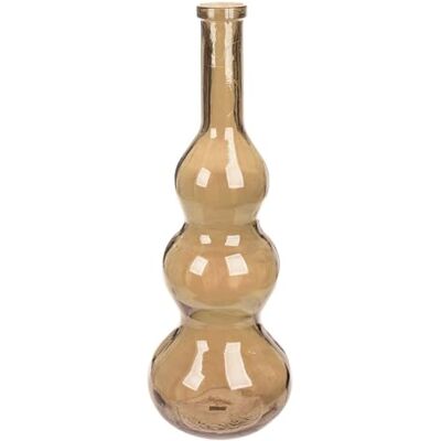 GILDE Wazon balerosy ze szkła kształt bulwiasty brązowy wysokość 75 cm x Ø 27 cm wazon dekoracyjny GILDE Wazon balerosy ze szkła kształt bulwiasty brązowy wysokość 75 cm x Ø 27 cm wazon dekoracyjny