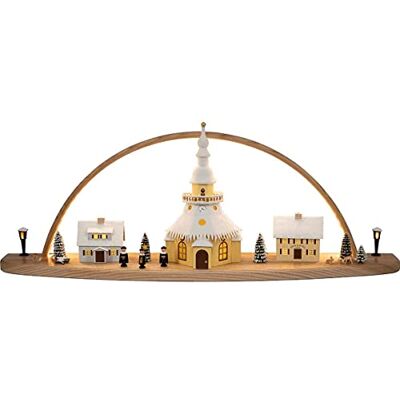 SAICO Original Saico Schwibbogen, drewno, naturalny, 72 x 16 x 27 cm SAICO Original Saico Schwibbogen, drewno, naturalny, 72 x 16 x 27 cm
