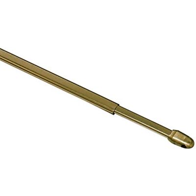 Gardinia Drążek do zazdrosek, Wysuwany, Metal/Tworzywo sztuczne, Mosiądzowy, 100-160 cm, 2 szt. Gardinia Drążek do zazdrosek, Wysuwany, Metal/Tworzywo sztuczne, Mosiądzowy, 100-160 cm, 2 szt.