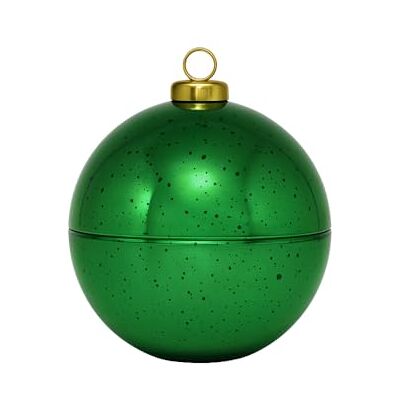 Dekohelden24 Elegancka szklana kula, puszka na wypieki, pojemnik do przechowywania, szklana miska, dekoracyjna miska, szklany pojemnik jako bombka bożonarodzeniowa ze złotym koroną ze szkła w kolorze Dekohelden24 Elegancka szklana kula, puszka na wypieki, pojemnik do przechowywania, szklana miska, dekoracyjna miska, szklany pojemnik jako bombka bożonarodzeniowa ze złotym koroną ze szkła w kolorze