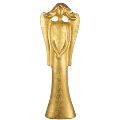 GILDE Figurka Cecilia anioł z ceramiki złoty matowy wysokość 71 cm dekoracja prezent dodatek do domu statuetka anioła GILDE Figurka Cecilia anioł z ceramiki złoty matowy wysokość 71 cm dekoracja prezent dodatek do domu statuetka anioła