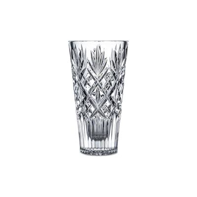 Royal Doulton Highgate wazon na kwiaty ze szkła kryształowego, wzór w romby, wysokość 25 cm Royal Doulton Highgate wazon na kwiaty ze szkła kryształowego, wzór w romby, wysokość 25 cm
