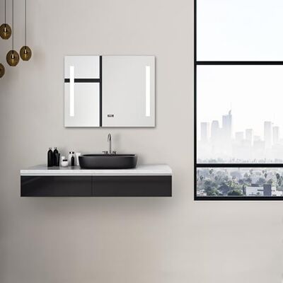 Talos Star Lustro łazienkowe z oświetleniem LED, ścienne, z wycięciem pod światło LED, barwa światła neutralna biel, 80 x 60 cm Talos Star Lustro łazienkowe z oświetleniem LED, ścienne, z wycięciem pod światło LED, barwa światła neutralna biel, 80 x 60 cm