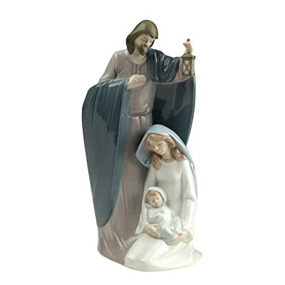 LLADRÓ Nao by Lladro kolekcjonerska figurka porcelanowa: THE NATIVITY OF JEZUS 9 1/2 cala wysokości Józef, Maryja i Dzieciątko Jezus... LLADRÓ Nao by Lladro kolekcjonerska figurka porcelanowa: THE NATIVITY OF JEZUS 9 1/2 cala wysokości Józef, Maryja i Dzieciątko Jezus...