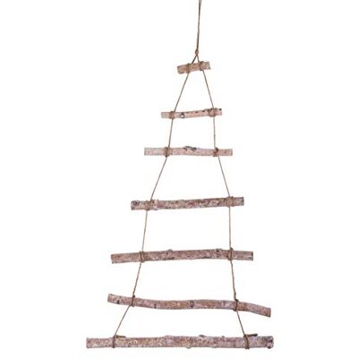 Rayher Drewniana drabina do zawieszenia, choinka bożonarodzeniowa, naturalna, 75 x 40 x 1,5 cm Rayher Drewniana drabina do zawieszenia, choinka bożonarodzeniowa, naturalna, 75 x 40 x 1,5 cm
