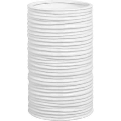 Torre & Tagus 901461 ceramiczny wazon cylindryczny, średni, biały Torre & Tagus 901461 ceramiczny wazon cylindryczny, średni, biały