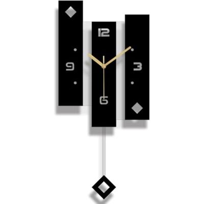 SHISEDECO Creative Mute Modern Large Pendulum Clock in Black and White Color Decorative Silent Decor for Home, Kitchen, Living Room, Office, Colorful Acrylic Art Design(Full Range Available) SHISEDECO Creative Mute Modern Large Pendulum Clock in Black and White Color Decorative Silent Decor for Home, Kitchen, Living Room, Office, Colorful Acrylic Art Design(Full Range Available)