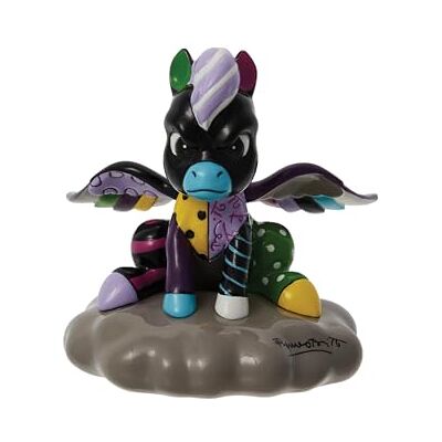 Enesco Disney Britto Fantasia Angry Pegasus siedzący na chmurze miniaturowa figurka, 8 cm, wielokolorowa Enesco Disney Britto Fantasia Angry Pegasus siedzący na chmurze miniaturowa figurka, 8 cm, wielokolorowa