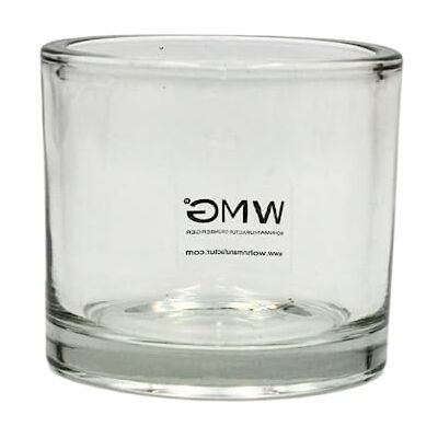 Dekohelden24 Szklanki na świecznik/podgrzewacze, przezroczyste/przezroczyste ze szkła, proste i eleganckie, wymiary: wys./Ø ok. 8 x 9 cm, zestaw 1 szt Dekohelden24 Szklanki na świecznik/podgrzewacze, przezroczyste/przezroczyste ze szkła, proste i eleganckie, wymiary: wys./Ø ok. 8 x 9 cm, zestaw 1 szt