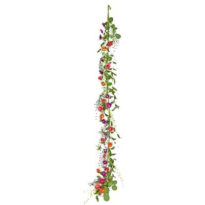 Flair Flower Girlanda ze sztucznych kwiatów, 150 cm, sztuczne kwiaty, stokrotka, pnącze, florystyka, artykuły florystyczne, dekoracja stołu, dekoracja ścienna, girlanda na gałąź, majsterkowanie, winorośl, wesele Flair Flower Girlanda ze sztucznych kwiatów, 150 cm, sztuczne kwiaty, stokrotka, pnącze, florystyka, artykuły florystyczne, dekoracja stołu, dekoracja ścienna, girlanda na gałąź, majsterkowanie, winorośl, wesele