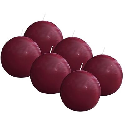 bolsius – gładka świeca kulista – czerwona – błyszcząca – 7 cm – 6 sztuk – 16 godzin – świece dekoracyjne – bez oleju palmowego – z naturalnym woskiem roślinnym bolsius – gładka świeca kulista – czerwona – błyszcząca – 7 cm – 6 sztuk – 16 godzin – świece dekoracyjne – bez oleju palmowego – z naturalnym woskiem roślinnym