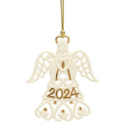 Lenox 895755 2024 rok zapamiętania anioł ornament Lenox 895755 2024 rok zapamiętania anioł ornament