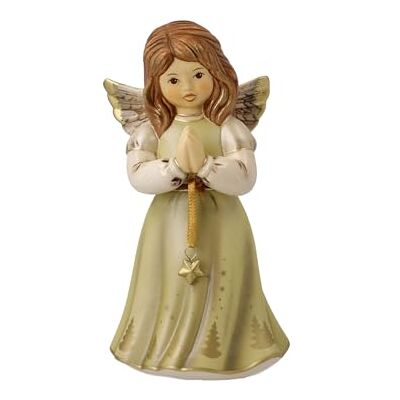 Goebel Dekoracja bożonarodzeniowa figurka anioła wykonana z porcelany, wymiary: 14 cm x 7,5 cm x 7 cm, 41662271 Goebel Dekoracja bożonarodzeniowa figurka anioła wykonana z porcelany, wymiary: 14 cm x 7,5 cm x 7 cm, 41662271