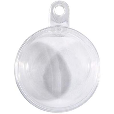 Rayher 39469800 zestaw 4 plastikowych kulek z wieszakiem, dwuczęściowe bombki do napełniania do rękodzieła i dekoracji, przezroczyste, 12 cm Rayher 39469800 zestaw 4 plastikowych kulek z wieszakiem, dwuczęściowe bombki do napełniania do rękodzieła i dekoracji, przezroczyste, 12 cm