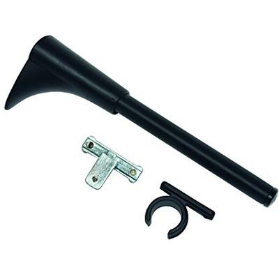 GARDINIA Memphis Czarny wspornik na drążki - Curtain Rod Accessories GARDINIA Memphis Czarny wspornik na drążki - Curtain Rod Accessories