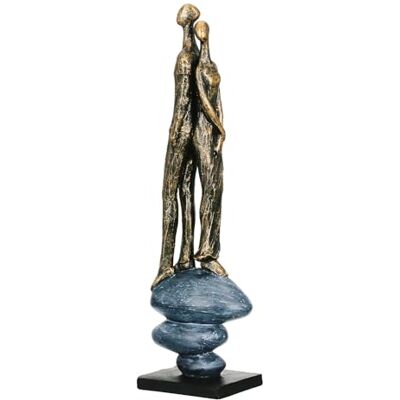 Casablanca modernes Design Casablanca rzeźba Growing Together z żywicy syntetycznej wykończenie w stylu antycznym kolor brązu szary wysokość 38 cm x szerokość 8 cm motyw pary Casablanca modernes Design Casablanca rzeźba Growing Together z żywicy syntetycznej wykończenie w stylu antycznym kolor brązu szary wysokość 38 cm x szerokość 8 cm motyw pary