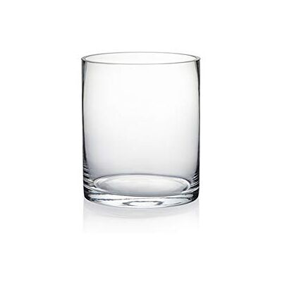 WGVI WGV Wazon cylinder o średnicy 12,7 cm i wys. 15,2 cm, przezroczysty, szklany, na kwiaty, rośliny, pojemnik na pływający świecznik, dekoracyjny element na wesele, do wystroju biura i domu, 1 szt. WGVI WGV Wazon cylinder o średnicy 12,7 cm i wys. 15,2 cm, przezroczysty, szklany, na kwiaty, rośliny, pojemnik na pływający świecznik, dekoracyjny element na wesele, do wystroju biura i domu, 1 szt.