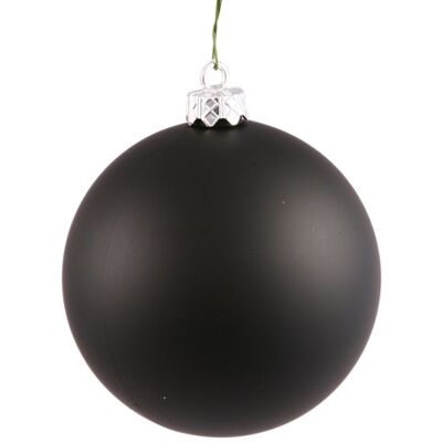 Vickerman Wiercone ozdoby matowe kule UV, 10 cm, czarny, 6-pak Vickerman Wiercone ozdoby matowe kule UV, 10 cm, czarny, 6-pak
