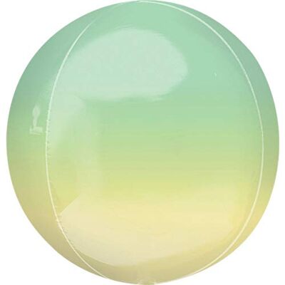amscan 3984601 orbz ombre żółty i zielony balon foliowy dekoracja imprezowa, 1 sztuka, kolor amscan 3984601 orbz ombre żółty i zielony balon foliowy dekoracja imprezowa, 1 sztuka, kolor