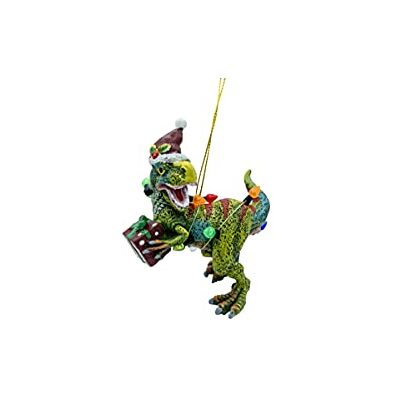 December Pets Ozdoby choinkowe z dinozaurami, T-Rex, ze światełkami dla dzieci December Pets Ozdoby choinkowe z dinozaurami, T-Rex, ze światełkami dla dzieci