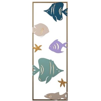 Wallity Ręcznie malowane, dekoracyjne akcesoria metalowe, 32 x 5 x 90 cm, 100% metal (0,8 mm), unikalne warianty kolorystyczne do stylowej dekoracji domu Wallity Ręcznie malowane, dekoracyjne akcesoria metalowe, 32 x 5 x 90 cm, 100% metal (0,8 mm), unikalne warianty kolorystyczne do stylowej dekoracji domu