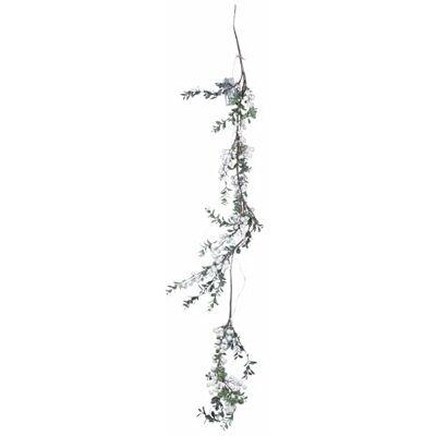 Tivoli Dekoracyjne gałązki LED z białymi szyszkami i jagodami, 120 cm, XMas Garden Tivoli Dekoracyjne gałązki LED z białymi szyszkami i jagodami, 120 cm, XMas Garden