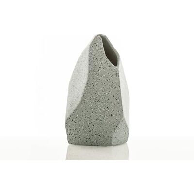 Tomasucci WINK DESIGN, Wazon EKKO-A wazon ceramiczny wygląd kamienia szary matowy kolor 17 x 18 x 27 cm Tomasucci WINK DESIGN, Wazon EKKO-A wazon ceramiczny wygląd kamienia szary matowy kolor 17 x 18 x 27 cm