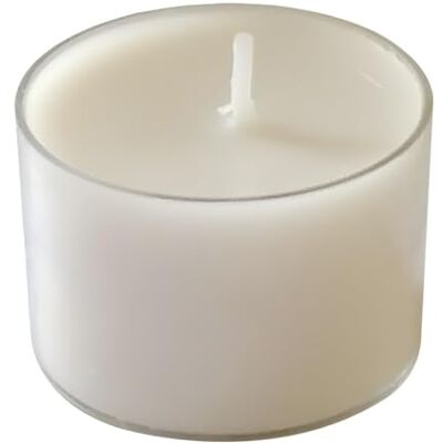 Cereria Di Giorgio Zestaw 24 tealight z przezroczystym kubkiem wosk roślinny w kolorze kości słoniowej czas palenia 4,5 godziny, średnica 3,9 cm. Cereria Di Giorgio Zestaw 24 tealight z przezroczystym kubkiem wosk roślinny w kolorze kości słoniowej czas palenia 4,5 godziny, średnica 3,9 cm.