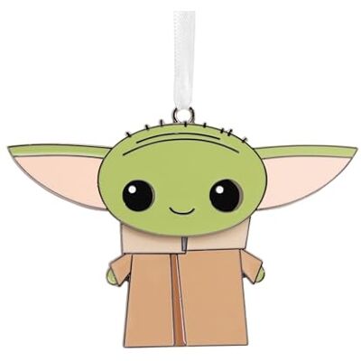 Hallmark Mandalorian Grogu Moving Metalowa Ozdoba, Dekoracja Drzewa Gwiezdnych Wojen, Metalowa Wisząca Ozdoba, Świąteczna Ozdoba Wisząca, Prezenty na Boże Narodzenie Hallmark Mandalorian Grogu Moving Metalowa Ozdoba, Dekoracja Drzewa Gwiezdnych Wojen, Metalowa Wisząca Ozdoba, Świąteczna Ozdoba Wisząca, Prezenty na Boże Narodzenie