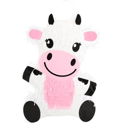Boland 30984 Pinata krowa, 43 x 30 x 10 cm, farma, dekoracja wisząca, dekoracja na urodziny, imprezę tematyczną i karnawał Boland 30984 Pinata krowa, 43 x 30 x 10 cm, farma, dekoracja wisząca, dekoracja na urodziny, imprezę tematyczną i karnawał