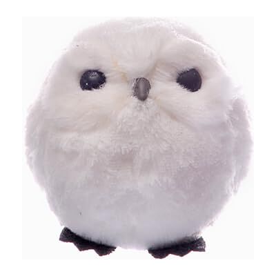 Ciao Sowa kula (Ø12 cm) wisząca dekoracja bożonarodzeniowa, biała Ciao Sowa kula (Ø12 cm) wisząca dekoracja bożonarodzeniowa, biała