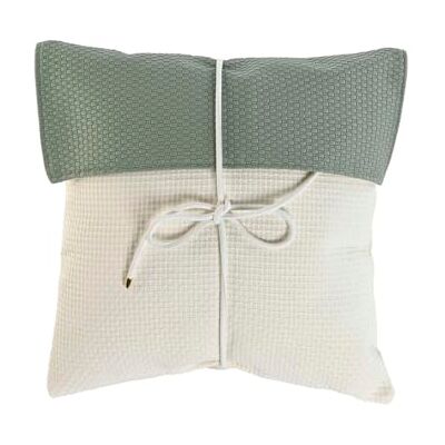 Esprit Poduszka biało-zielona 45 x 10 x 45 cm, Biały, cuadrado, Casual Esprit Poduszka biało-zielona 45 x 10 x 45 cm, Biały, cuadrado, Casual