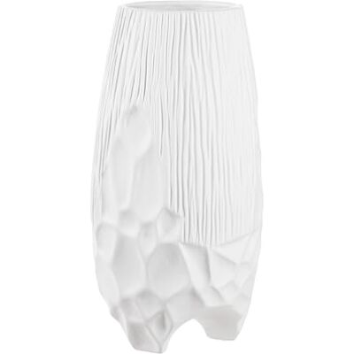 GILDE Wazon Roma – ceramika – matowa biel – wysokość 40 cm x Ø 19 cm – wodoszczelny wazon na kwiaty GILDE Wazon Roma – ceramika – matowa biel – wysokość 40 cm x Ø 19 cm – wodoszczelny wazon na kwiaty