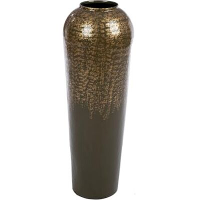 GILDE Wazon Whisper metal wysokość 80 cm x Ø 25 cm beżowo-złoty bulwiasty wazon dekoracyjny GILDE Wazon Whisper metal wysokość 80 cm x Ø 25 cm beżowo-złoty bulwiasty wazon dekoracyjny