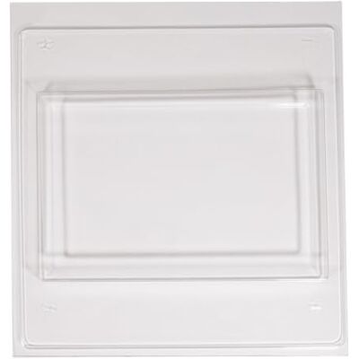 Rayher Forma do odlewania PET płyta dekoracyjna prostokątna, 27 x 18 x 2 cm, krawędź 1,3 cm szerokości, 36139000 Rayher Forma do odlewania PET płyta dekoracyjna prostokątna, 27 x 18 x 2 cm, krawędź 1,3 cm szerokości, 36139000