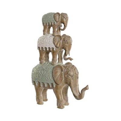 Esprit Figurka dekoracyjna Biały Słoń Kolonialny 24,5 x 9,5 x 35 cm Esprit Figurka dekoracyjna Biały Słoń Kolonialny 24,5 x 9,5 x 35 cm