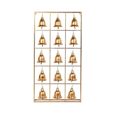 Esprit Dekoracja ścienna złote dzwony 50 x 10 x 97 cm Esprit Dekoracja ścienna złote dzwony 50 x 10 x 97 cm