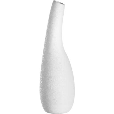 Leonardo HOME Arco wazon ceramiczny, 1 sztuka, zakrzywiony kształt, wazon z kermaiki na pojedyncze kwiaty, specjalna struktura, długi wazon na pojedyncze kwiaty, wysokość 40 cm, biały, 059009 Leonardo HOME Arco wazon ceramiczny, 1 sztuka, zakrzywiony kształt, wazon z kermaiki na pojedyncze kwiaty, specjalna struktura, długi wazon na pojedyncze kwiaty, wysokość 40 cm, biały, 059009