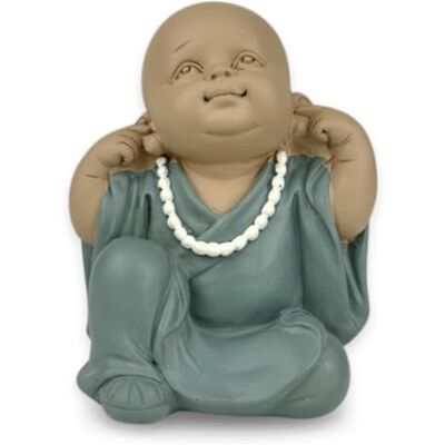 Zen Light Zen'Light Statua Buddy Bonze Rebelion Ikoniczna pozycja Nic nie słyszysz symboliczna dla dziecka Budda Zen i relaksująca atmosfera Dekoracja Feng Shui wys. 10,5 cm Zen Light Zen'Light Statua Buddy Bonze Rebelion Ikoniczna pozycja Nic nie słyszysz symboliczna dla dziecka Budda Zen i relaksująca atmosfera Dekoracja Feng Shui wys. 10,5 cm