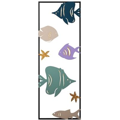Wallity Ręcznie malowane, dekoracyjne akcesoria metalowe, 32 x 5 x 90 cm, 100% metal (0,8 mm), unikalne warianty kolorystyczne do stylowej dekoracji domu Wallity Ręcznie malowane, dekoracyjne akcesoria metalowe, 32 x 5 x 90 cm, 100% metal (0,8 mm), unikalne warianty kolorystyczne do stylowej dekoracji domu