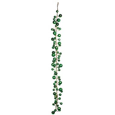 EUROCINSA nr 28526 łańcuch kulkowy matowy połysk zielony z 30 lampkami (bez baterii) 180 cm 1 sztuka, PCW/LED, rozmiar uniwersalny EUROCINSA nr 28526 łańcuch kulkowy matowy połysk zielony z 30 lampkami (bez baterii) 180 cm 1 sztuka, PCW/LED, rozmiar uniwersalny
