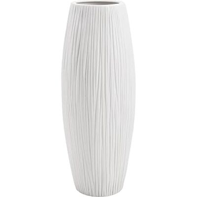 D'vine Dev Biały ceramiczny wazon na kwiaty, wodospad, teksturowany wazon do dekoracji wnętrz, VS-WF-11 D'vine Dev Biały ceramiczny wazon na kwiaty, wodospad, teksturowany wazon do dekoracji wnętrz, VS-WF-11