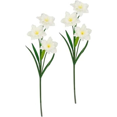 Flair Flower Sztuczne narcyzy, wiosenne, sztuczne kwiaty, bukiety, aranżacje kwiatowe, dekoracja wiosenna, narcyz, dekoracja wielkanocna, na Wielkanoc, dekoracja stołu, roślina dekoracyjna, zestaw 2 Flair Flower Sztuczne narcyzy, wiosenne, sztuczne kwiaty, bukiety, aranżacje kwiatowe, dekoracja wiosenna, narcyz, dekoracja wielkanocna, na Wielkanoc, dekoracja stołu, roślina dekoracyjna, zestaw 2
