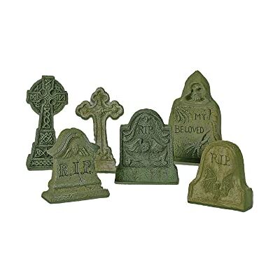 Zestaw akcesoriów Halloween Department 56 - Miniaturowe nagrobki, różne rozmiary i kolory Zestaw akcesoriów Halloween Department 56 - Miniaturowe nagrobki, różne rozmiary i kolory