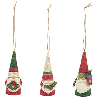 Enesco Jim Shore Heartwood Creek świąteczny krasnal zestaw trzech 6009186 Enesco Jim Shore Heartwood Creek świąteczny krasnal zestaw trzech 6009186