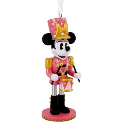 Hallmark Minnie Mouse dziadek do orzechów, dekoracja drzewa, Disney, kolekcjonerska, różowa, czarna, biała Hallmark Minnie Mouse dziadek do orzechów, dekoracja drzewa, Disney, kolekcjonerska, różowa, czarna, biała
